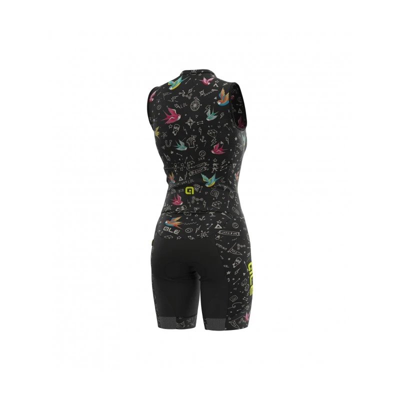 Body Ciclismo ALE' PRR VERSILIA Nero Donna 4 Body Ciclismo ALE' PRR VERSILIA Nero Donna - immagine 2