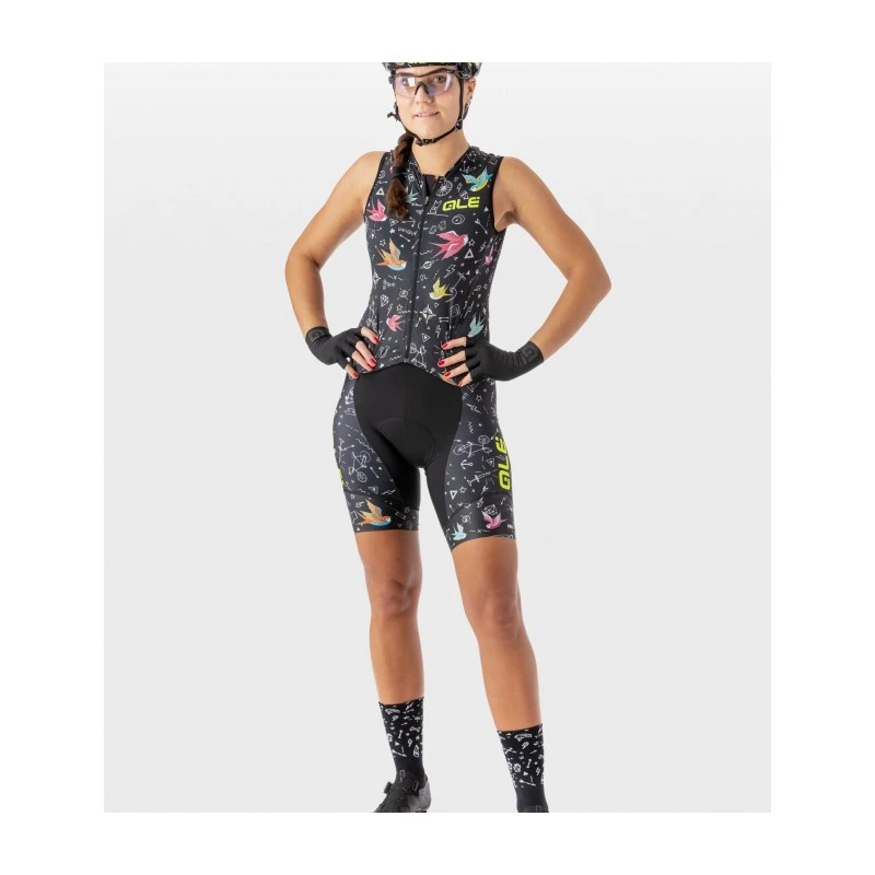 Body Ciclismo ALE' PRR VERSILIA Nero Donna 5 Body Ciclismo ALE' PRR VERSILIA Nero Donna - immagine 3