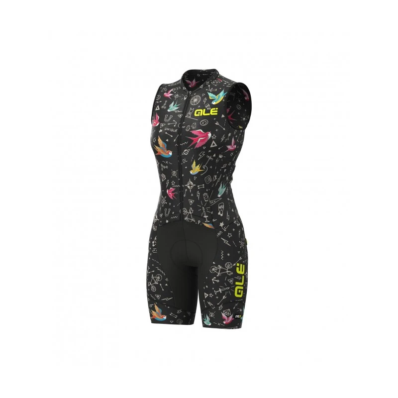 Body Ciclismo ALE' PRR VERSILIA Nero Donna 3 Body Ciclismo ALE' PRR VERSILIA Nero Donna