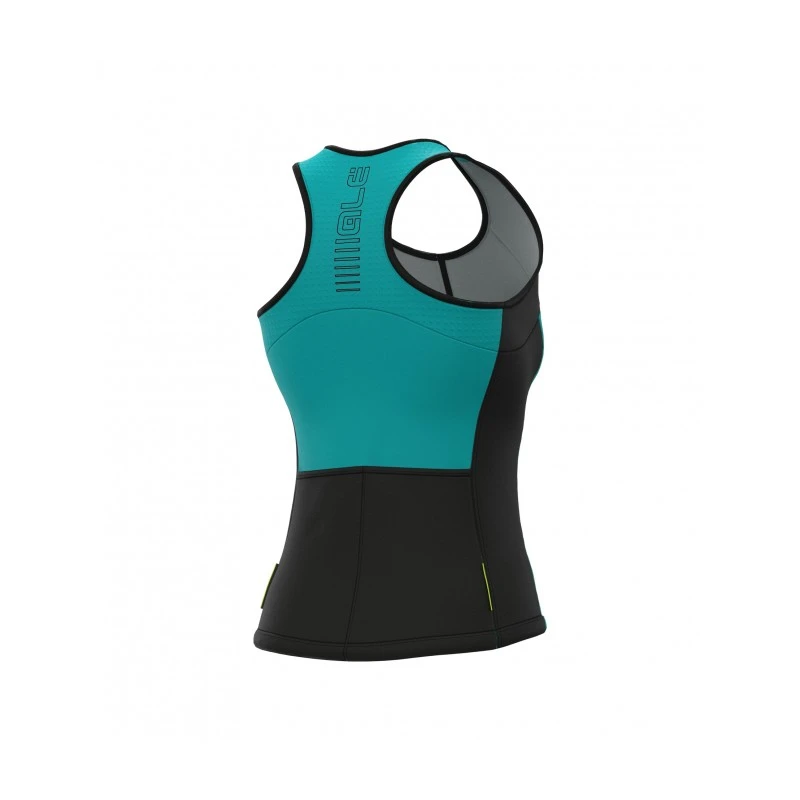 Canotta Top Ciclismo Donna ALE' SOLID BLOCK Turchese 4 Canotta Top Ciclismo Donna ALE' SOLID BLOCK Turchese - immagine 2