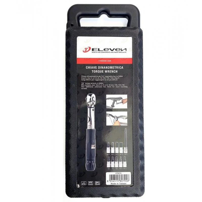 Chiave Dinamometrica Per Manutenzione ELEVEN 2-24 Nm Con Inserti 4 Chiave Dinamometrica Per Manutenzione ELEVEN 2-24 Nm Con Inserti - immagine 2