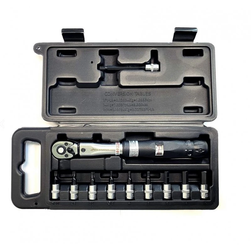 Chiave Dinamometrica Per Manutenzione ELEVEN 2-24 Nm Con Inserti 3 Chiave Dinamometrica Per Manutenzione ELEVEN 2-24 Nm Con Inserti