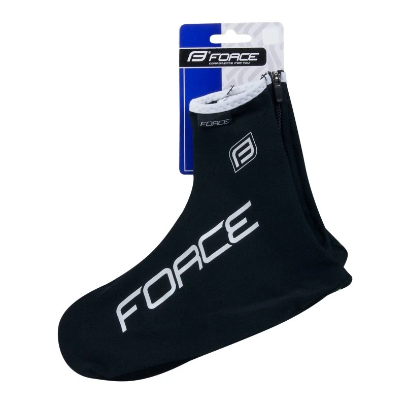 Copriscarpe Aerodinamici Chrono Per Ciclismo FORCE Lycra Nero 4 Copriscarpe Aerodinamici Chrono Per Ciclismo FORCE Lycra Nero - immagine 2