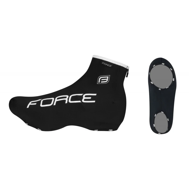 Copriscarpe Aerodinamici Chrono Per Ciclismo FORCE Lycra Nero 3 Copriscarpe Aerodinamici Chrono Per Ciclismo FORCE Lycra Nero