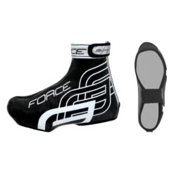 Copriscarpe Ciclismo Antipioggia Impermeabili FORCE Rainy Nero