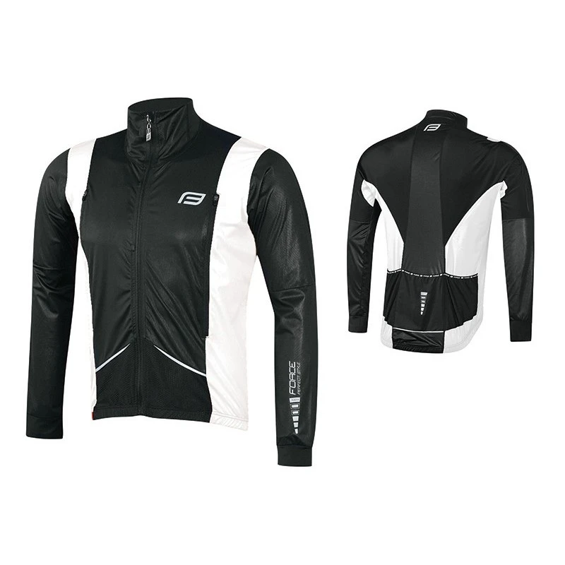 Giacca Bici FORCE X58 Nero-bianco 3 Giacca Bici FORCE X58 Nero-bianco