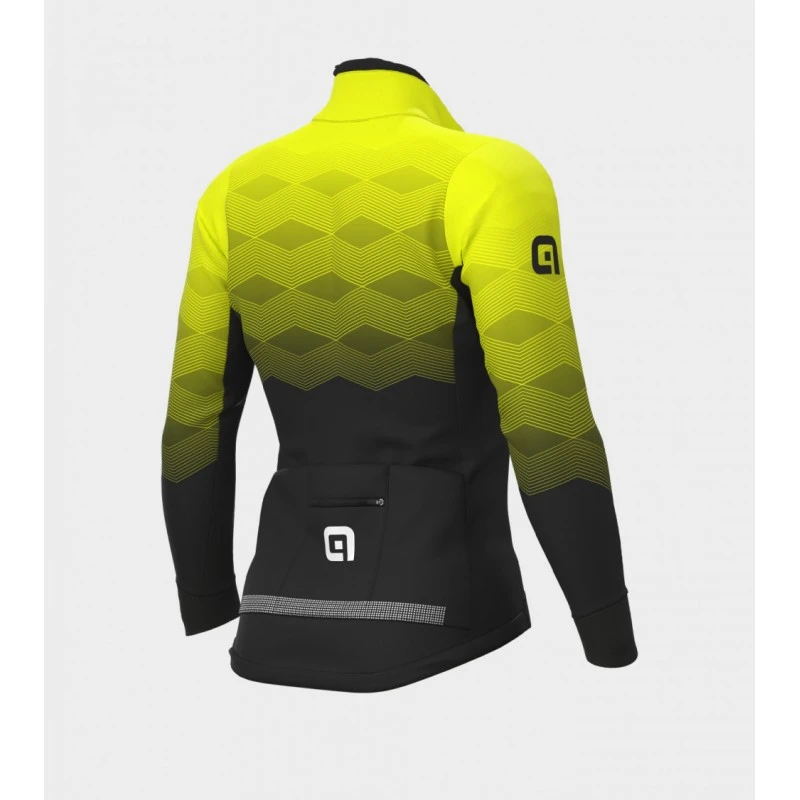 Giubbino Invernale Ciclismo ALE' PR-R MAGNITUDE Nero-giallo Fluo 2022 4 Giubbino Invernale Ciclismo ALE' PR-R MAGNITUDE Nero-giallo Fluo 2022 - immagine 2