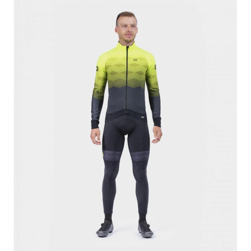 Giubbino Invernale Ciclismo ALE' PR-R MAGNITUDE Nero-giallo Fluo 2022 5 Giubbino Invernale Ciclismo ALE' PR-R MAGNITUDE Nero-giallo Fluo 2022 - immagine 3