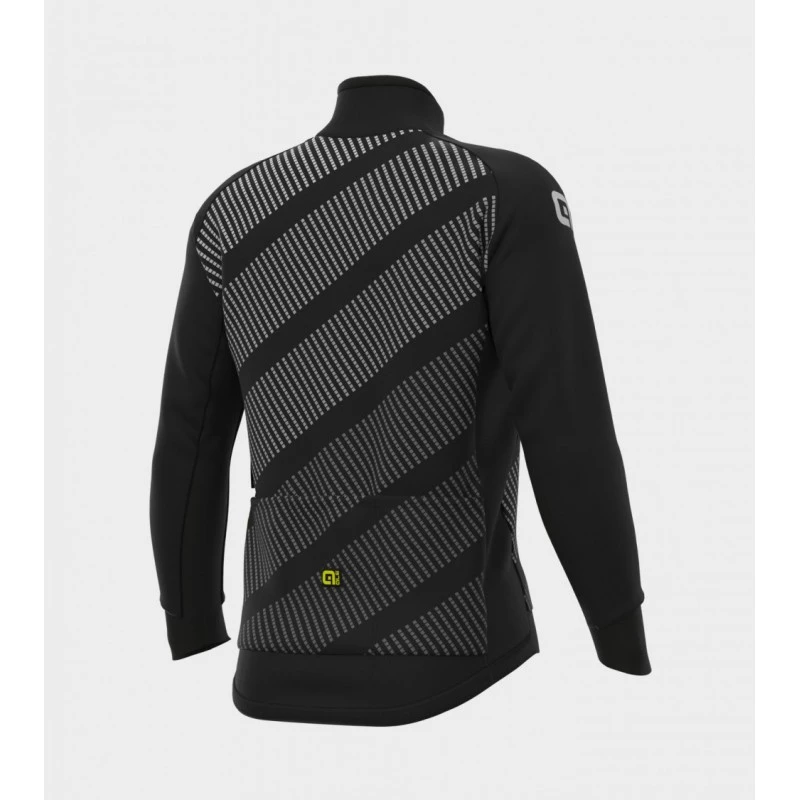 Giubbino Invernale Ciclismo ALE' PR-R TAK WOOL THERMO Nero-grigio 2022 4 Giubbino Invernale Ciclismo ALE' PR-R TAK WOOL THERMO Nero-grigio 2022 - immagine 2
