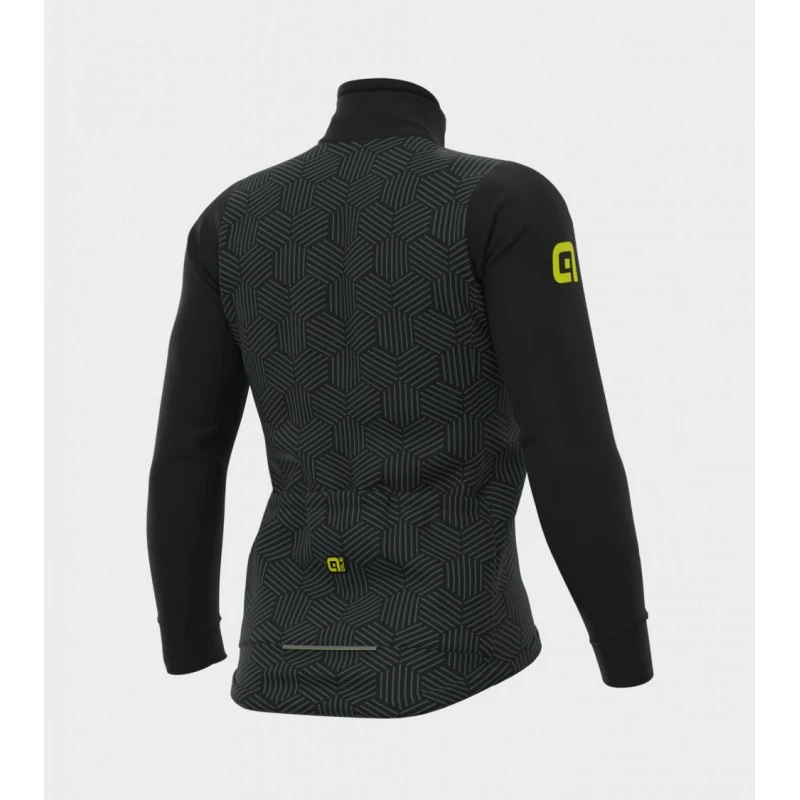 Giubbino Invernale Ciclismo ALE' SOLID CROSS Nero-grigio 4 Giubbino Invernale Ciclismo ALE' SOLID CROSS Nero-grigio - immagine 2