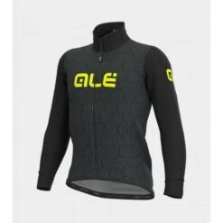 Giubbino Invernale Ciclismo ALE' SOLID CROSS Nero-grigio