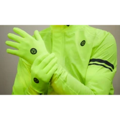 Guanti Invernali Ciclismo AGU Stretch Neoprene Elastico Giallo Fluo -Affari Ciclistici guanti invernali ciclismo agu stretch neoprene elastico giallo fluo 1