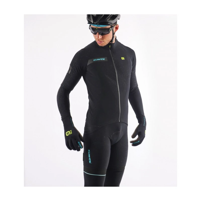 Maglia Antipioggia Manica Corta Ciclismo ALE' KLIMATIK K-ATMO WR RAIN Nero 5 Maglia Antipioggia Manica Corta Ciclismo ALE' KLIMATIK K-ATMO WR RAIN Nero - immagine 3