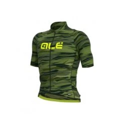 Maglia Ciclismo ALE' GRAPHICS PRR ROCK Verde Giallo Fluo