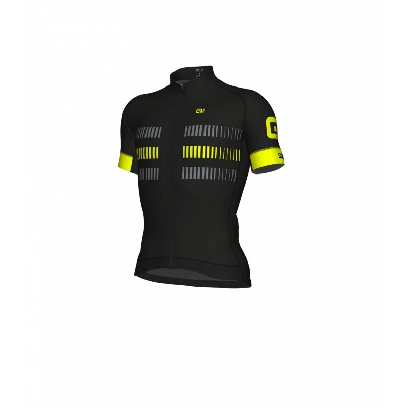 Maglia Ciclismo ALE' GRAPHICS PRR STRADA Nero-giallo Fluo 3 Maglia Ciclismo ALE' GRAPHICS PRR STRADA Nero-giallo Fluo
