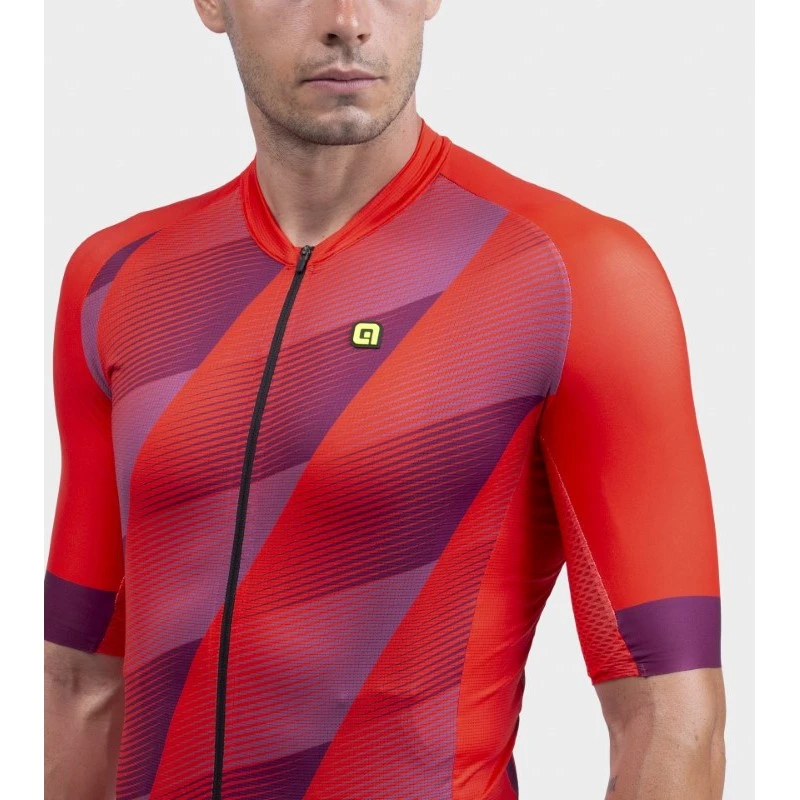 Maglia Ciclismo ALE' PR-R SQUARE Rosso 5 Maglia Ciclismo ALE' PR-R SQUARE Rosso - immagine 3