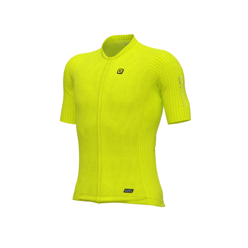 Maglia Ciclismo ALE' R-EV1 SILVER COOLING Giallo Fluo 4 Maglia Ciclismo ALE' R-EV1 SILVER COOLING Giallo Fluo - immagine 2
