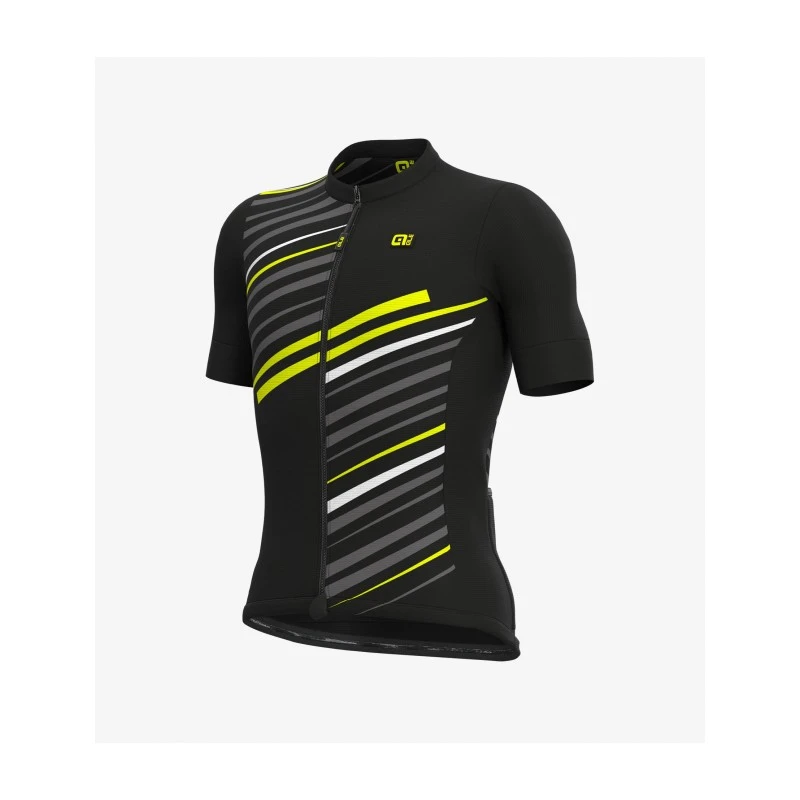 Maglia Ciclismo ALE' SOLID FLASH Nero Fluo 3 Maglia Ciclismo ALE' SOLID FLASH Nero Fluo