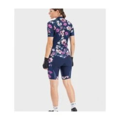 Maglia Ciclismo Donna ALE' PRR FIORI Blu -Affari Ciclistici maglia ciclismo donna ale prr fiori blu 1 2