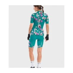 Maglia Ciclismo Donna ALE' PRR FIORI Verde -Affari Ciclistici maglia ciclismo donna ale prr fiori verde 1