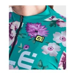 Maglia Ciclismo Donna ALE' PRR FIORI Verde -Affari Ciclistici maglia ciclismo donna ale prr fiori verde 4