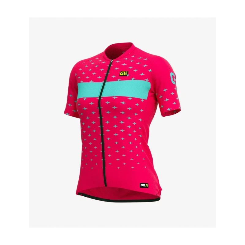 Maglia Ciclismo Donna ALE' PRR STAR Fragola 3 Maglia Ciclismo Donna ALE' PRR STAR Fragola