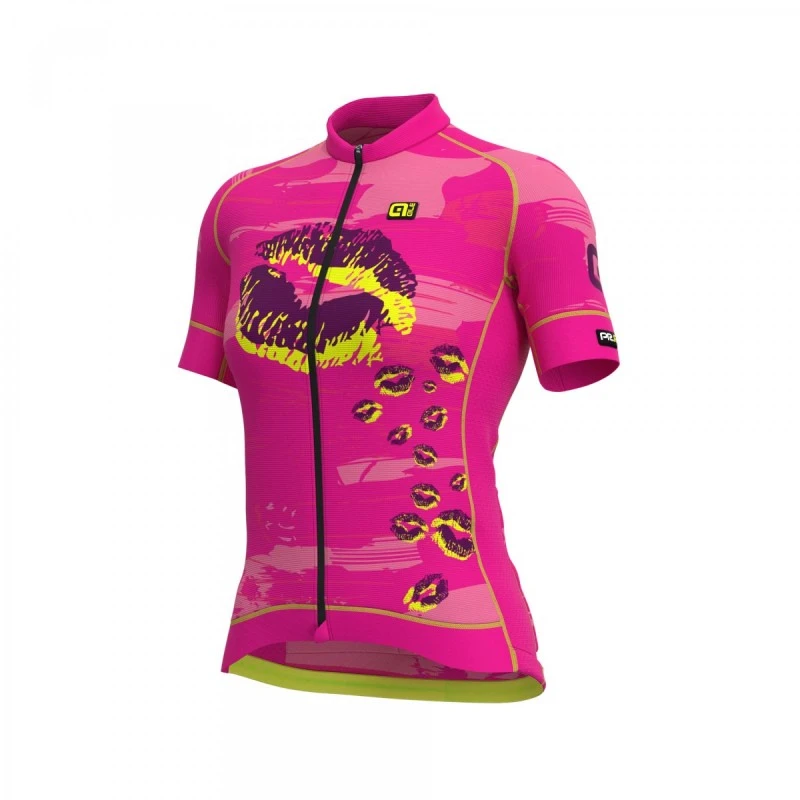 Maglia Ciclismo Donna ALE' PRR ROMANTIC Magenta 3 Maglia Ciclismo Donna ALE' PRR ROMANTIC Magenta