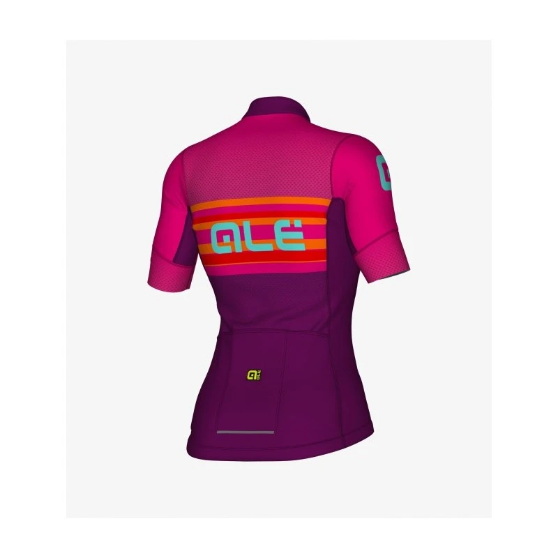 Maglia Ciclismo Donna ALE' R-EV1 SUMMER Viola 4 Maglia Ciclismo Donna ALE' R-EV1 SUMMER Viola - immagine 2