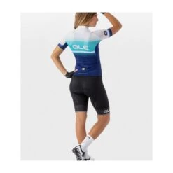 Maglia Ciclismo Donna ALE' SOLID BLEND Blu Turchese -Affari Ciclistici maglia ciclismo donna ale solid blend blu turchese 3