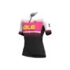 Maglia Ciclismo Donna ALE' SOLID BLEND Nero Rosa -Affari Ciclistici maglia ciclismo donna ale solid blend nero rosa