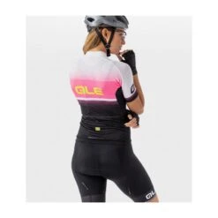 Maglia Ciclismo Donna ALE' SOLID BLEND Nero Rosa -Affari Ciclistici maglia ciclismo donna ale solid blend nero rosa 2