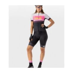 Maglia Ciclismo Donna ALE' SOLID BLEND Nero Rosa -Affari Ciclistici maglia ciclismo donna ale solid blend nero rosa 3