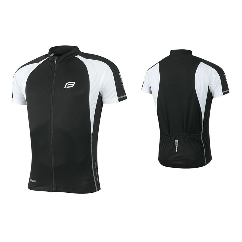 Maglia Ciclismo FORCE T10 Bianco-nero 3 Maglia Ciclismo FORCE T10 Bianco-nero