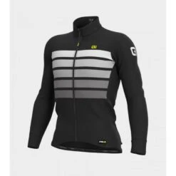 Maglia Invernale Ciclismo ALE' PR-R SOMBRA WOOL THERMO Nero-grigio 2022
