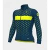 Maglia Invernale Ciclismo ALE' PR-R STARS Petrolio-giallo Fluo 2022 -Affari Ciclistici maglia invernale ciclismo ale pr r stars petrolio giallo fluo 2022