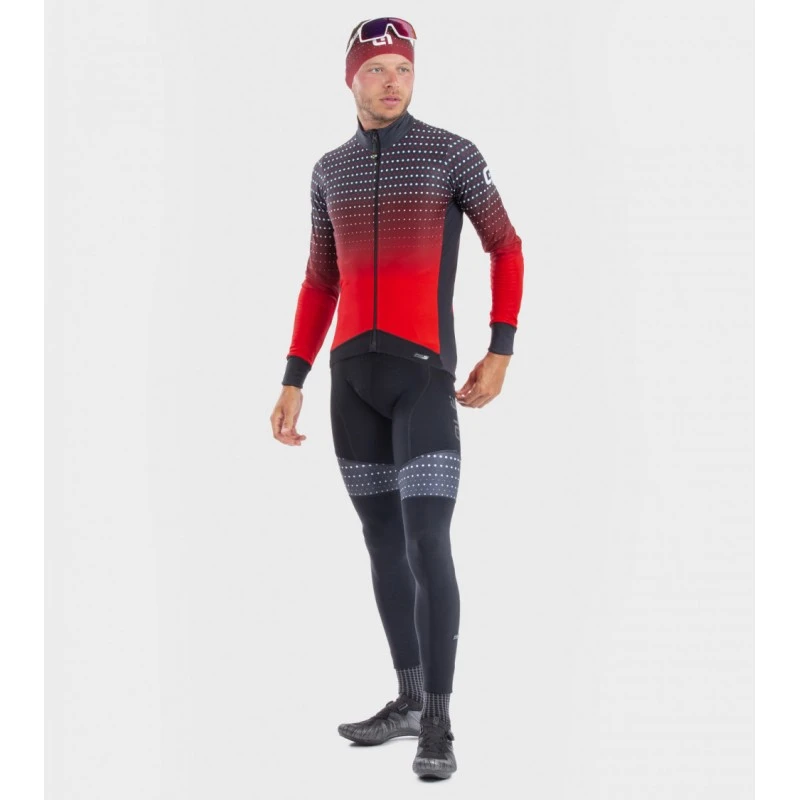 Maglia Invernale Ciclismo ALE' PR-S BULLET Nero-rosso 2022 5 Maglia Invernale Ciclismo ALE' PR-S BULLET Nero-rosso 2022 - immagine 3