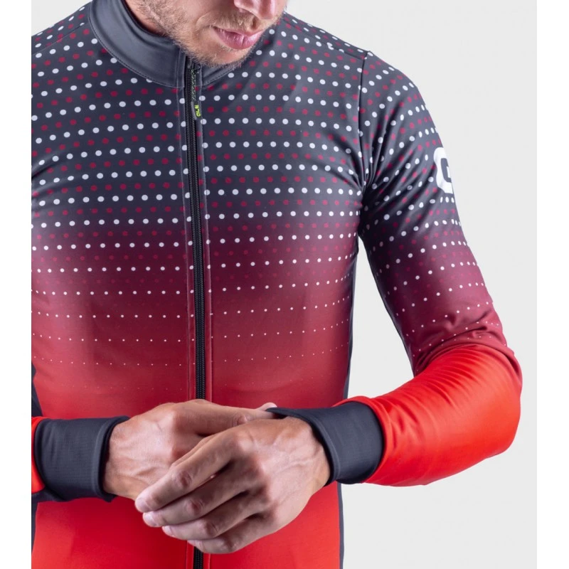 Maglia Invernale Ciclismo ALE' PR-S BULLET Nero-rosso 2022 7 Maglia Invernale Ciclismo ALE' PR-S BULLET Nero-rosso 2022 - immagine 5