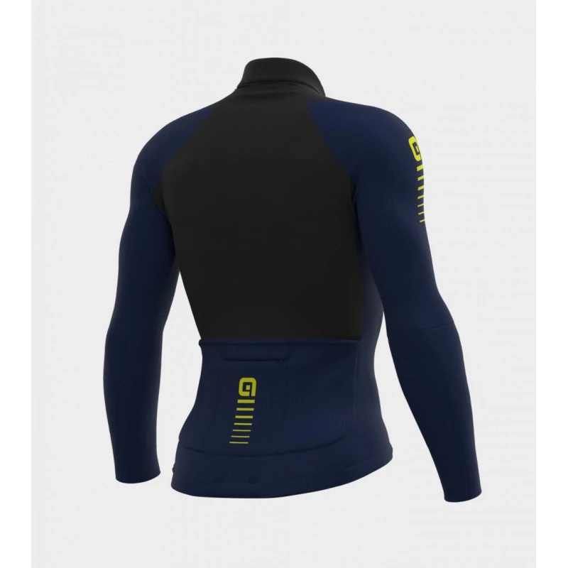 Maglia Invernale Ciclismo ALE' R-EV1 WARM RACE 2.0 Blu 2022 4 Maglia Invernale Ciclismo ALE' R-EV1 WARM RACE 2.0 Blu 2022 - immagine 2