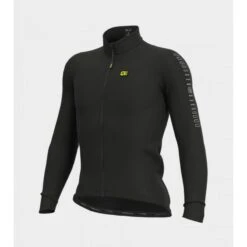 Maglia Invernale Ciclismo ALE' SOLID FONDO Nero 2022