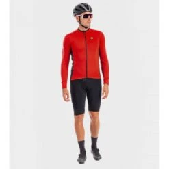 Maglia Invernale Ciclismo ALE' SOLID FONDO Rosso 2022 -Affari Ciclistici maglia invernale ciclismo ale solid fondo rosso 2022 3
