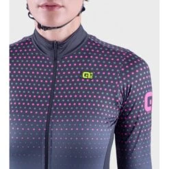 Maglia Invernale Donna ALE' PR-S BULLET Nero-rosa Fluo 2022 -Affari Ciclistici maglia invernale donna ale pr s bullet nero rosa fluo 2022 4