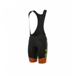 Pantaloncini Ciclismo ALE' R-EV1 MASTER Nero-arancio Fluo-giallo Fluo