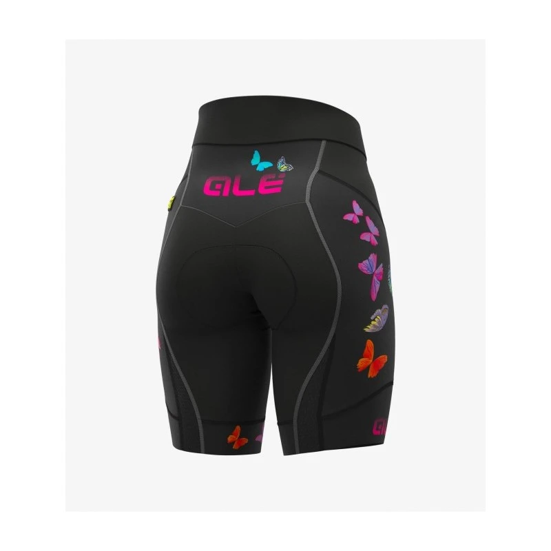 Pantaloncini Ciclismo Donna Senza Bretelle ALE' PR-R BUTTERFLY Nero 4 Pantaloncini Ciclismo Donna Senza Bretelle ALE' PR-R BUTTERFLY Nero - immagine 2