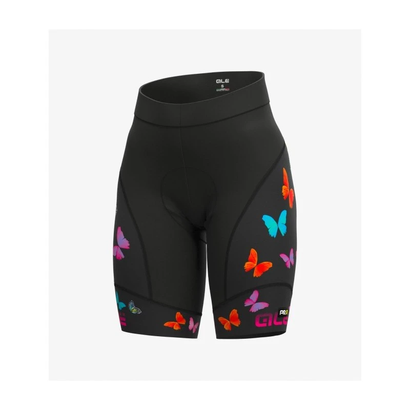Pantaloncini Ciclismo Donna Senza Bretelle ALE' PR-R BUTTERFLY Nero 3 Pantaloncini Ciclismo Donna Senza Bretelle ALE' PR-R BUTTERFLY Nero