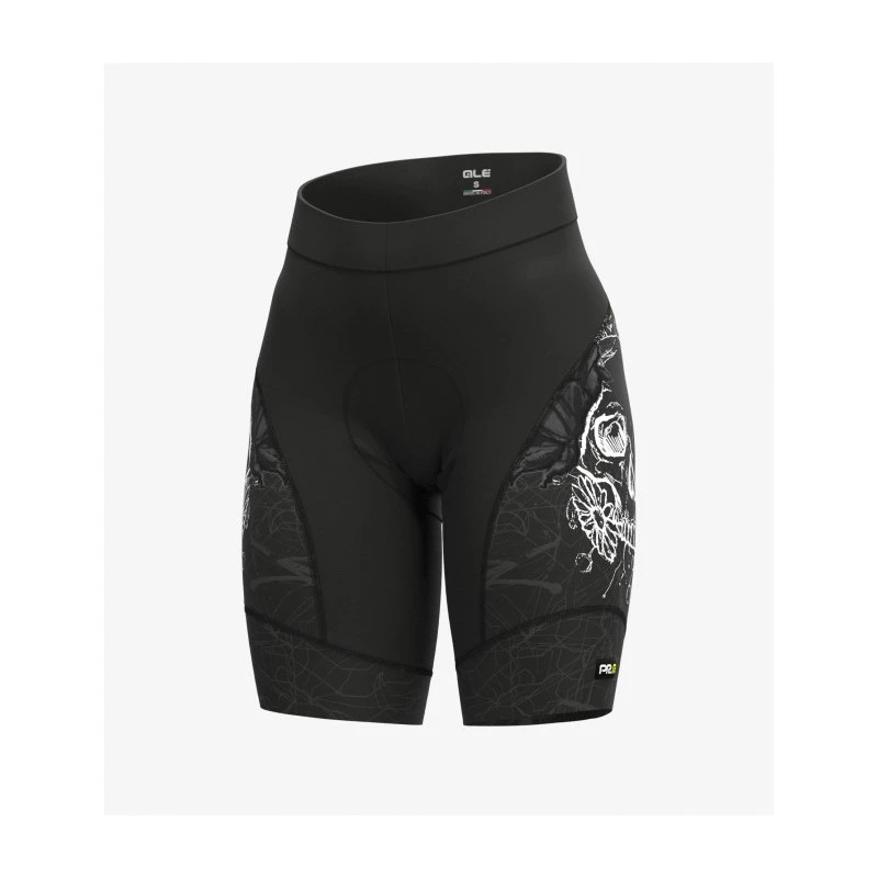 Pantaloncini Ciclismo Donna Senza Bretelle ALE' PR-R SKULL Nero 4 Pantaloncini Ciclismo Donna Senza Bretelle ALE' PR-R SKULL Nero - immagine 2