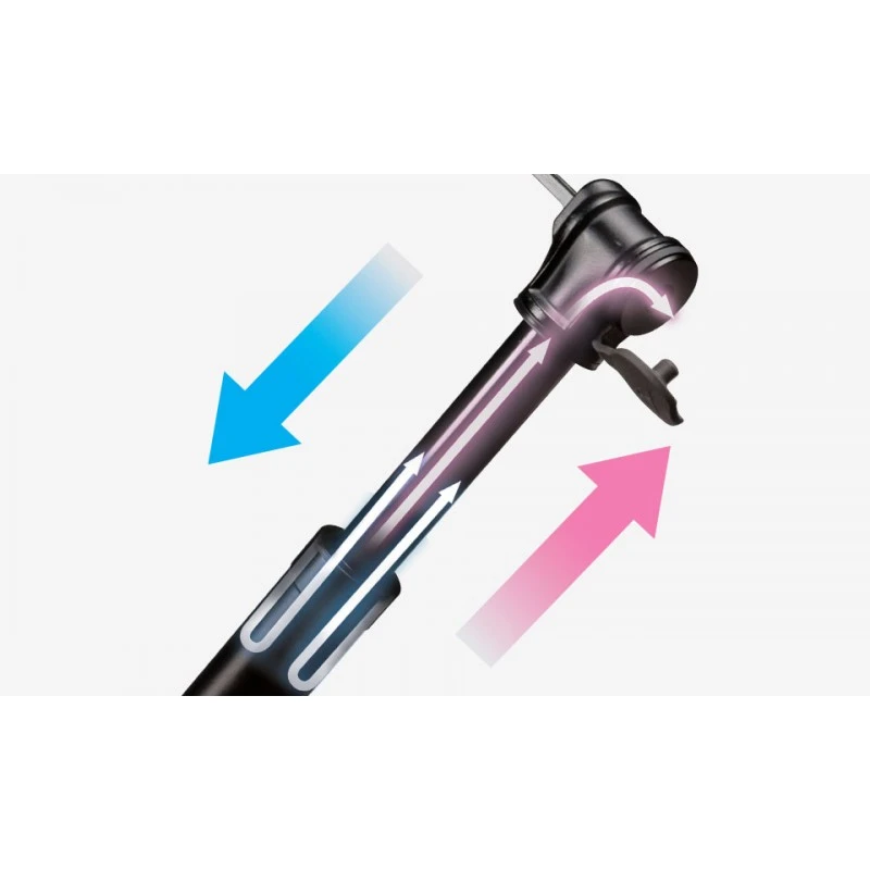 Pompa Tascabile TOPEAK Minipompa Roadie TT Mini 11 Bar/160 Psi Nera 9 Pompa Tascabile TOPEAK Minipompa Roadie TT Mini 11 Bar/160 Psi Nera - immagine 7